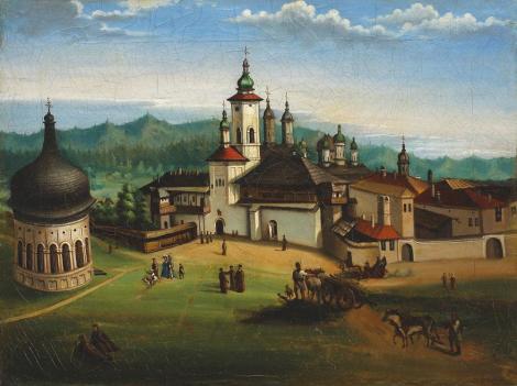 Gheorghe Siller - Vedere spre manastirea Neamt